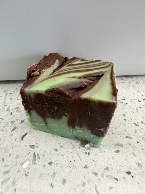 Mint Chocolate Swirl Fudge